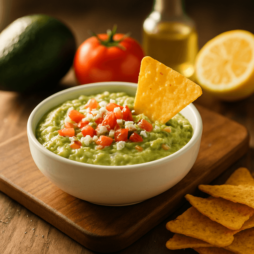 Creamy Avocado Jben Tomato Dip