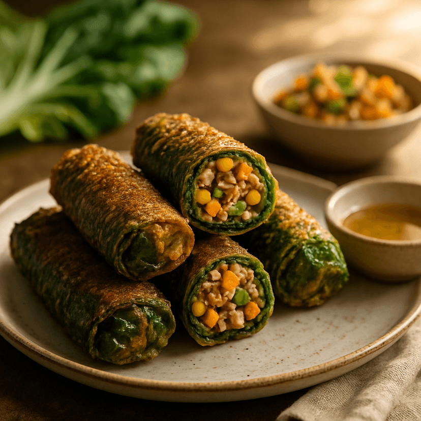 Crispy Fresh Leafy Lumpia Rolls image
