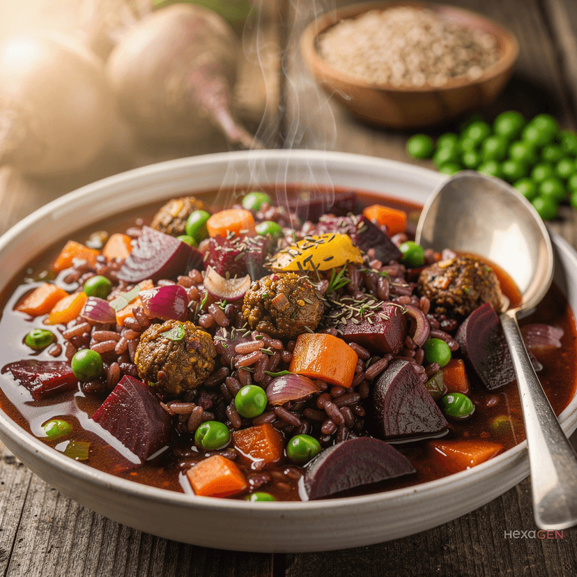 Beetroot Veggie Rice Medley image