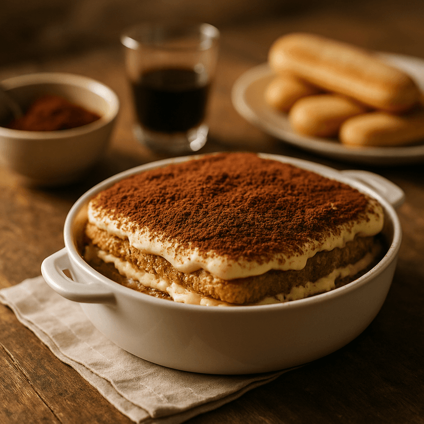 Classic Tiramisu with Coffee Liqueur