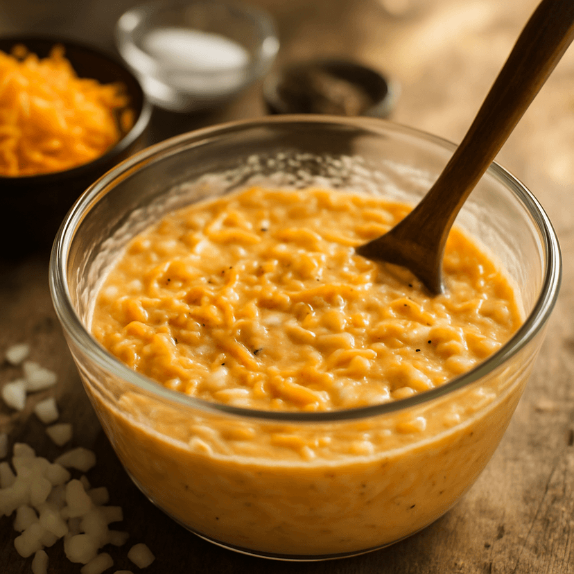 Cheddar Yam Fritter Batter image