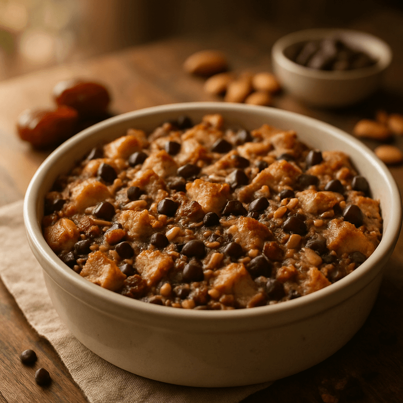 Spiced Bread Chocolate Chip Pudding Cake