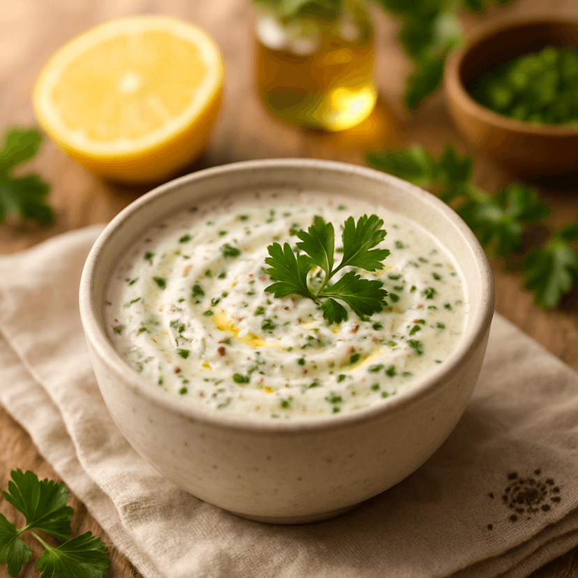 Tangy Herb Mustard Yogurt Sauce image
