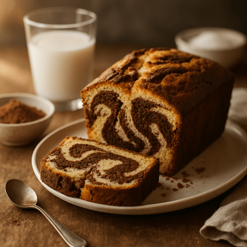 Classic Swirled Marble Cake image