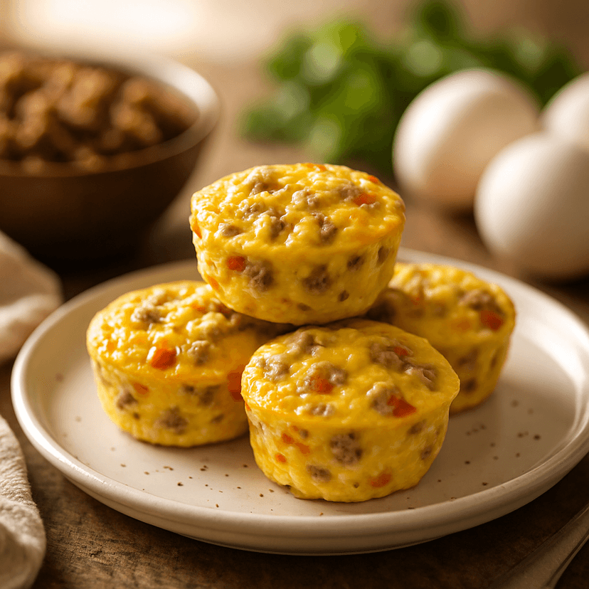 Protein-Packed Turkey Sausage Egg Bites image