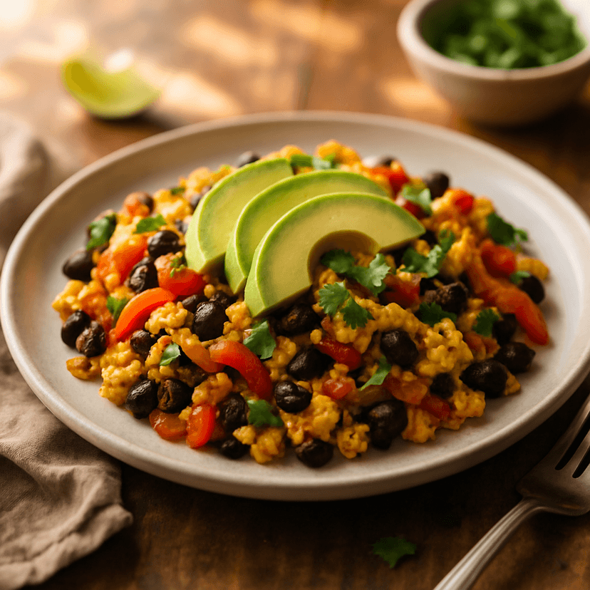 Spicy Mexican Protein Breakfast Scramble image