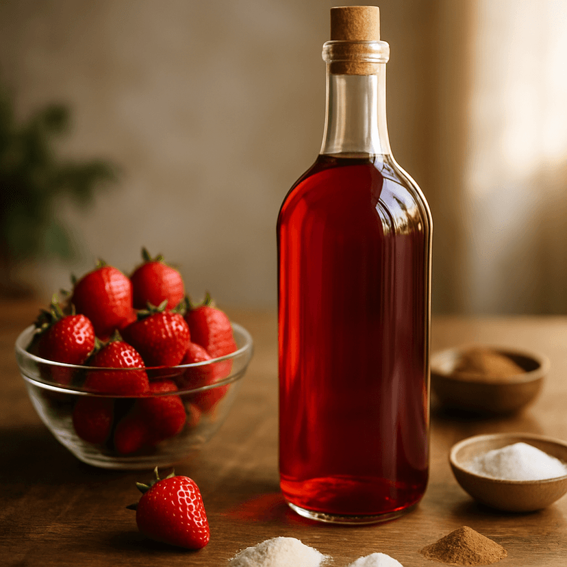 Traditional British Country Strawberry Wine image