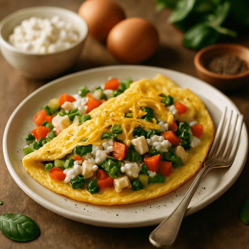 Veggie-packed Protein Omelette image