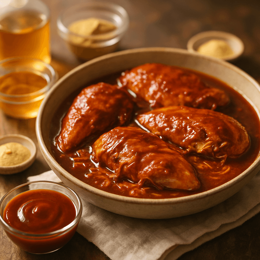 Slow-Cooked Sweet & Tangy BBQ Chicken image