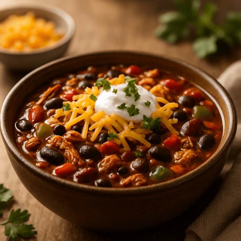 Smoky Slow Cooker Chicken Chili image