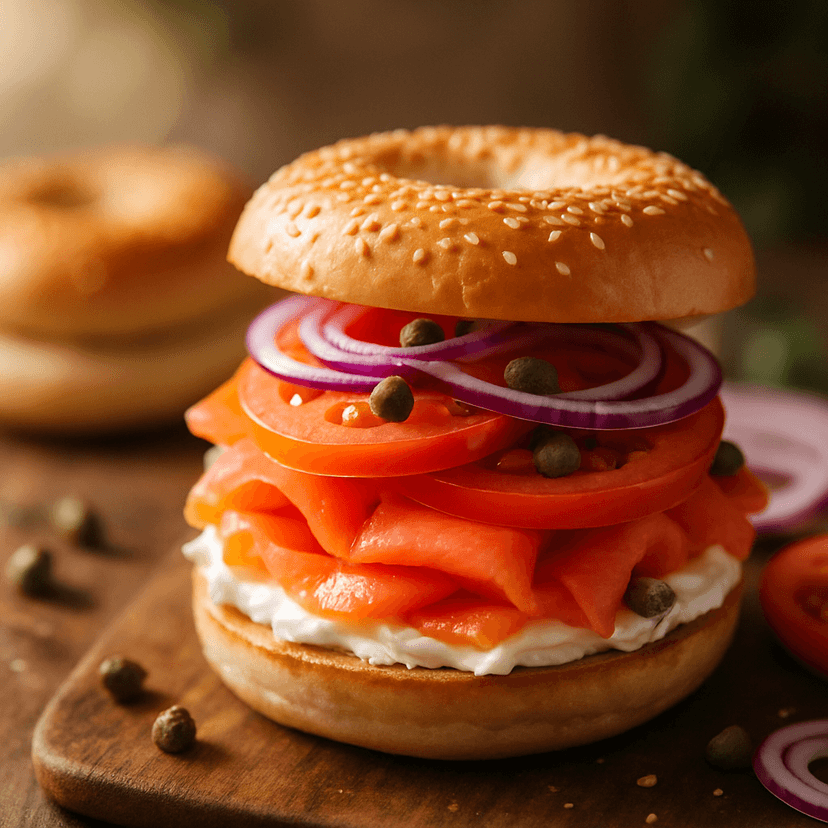 Classic Nova Lox Bagel Stack image