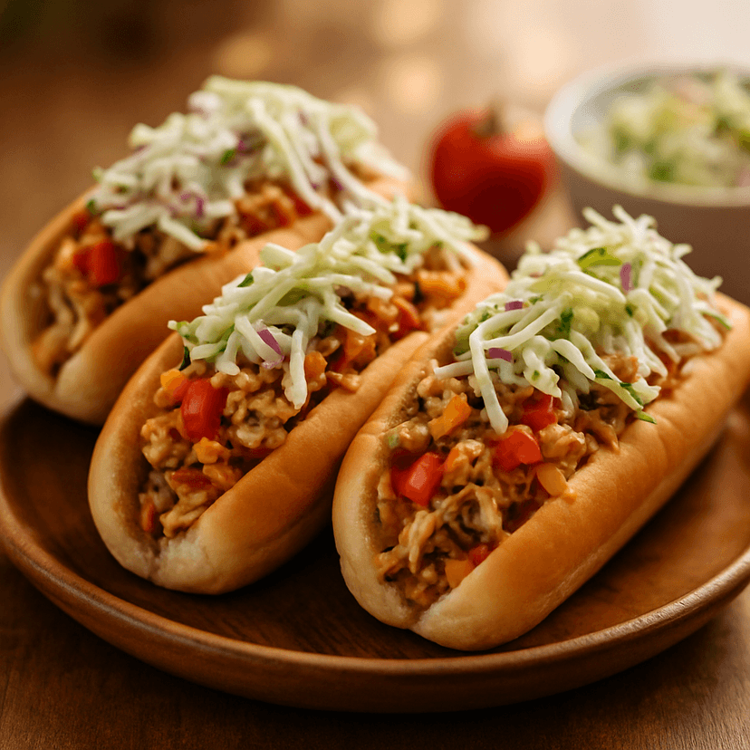 Savory Garlic Aioli Chicken Roll-ups with Ranch Slaw image