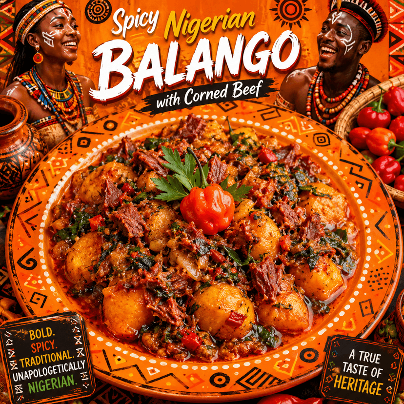 Spicy Nigerian Balango with Corned Beef image