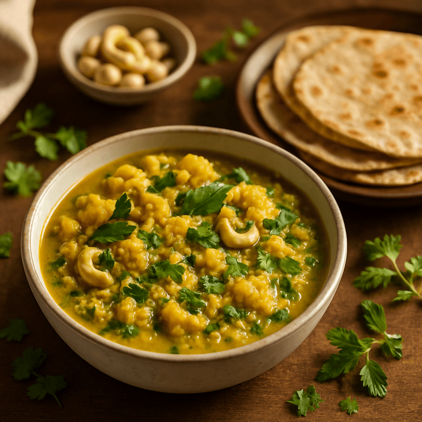 Cauliflower & Egg Cashew Gravy for Chapati image