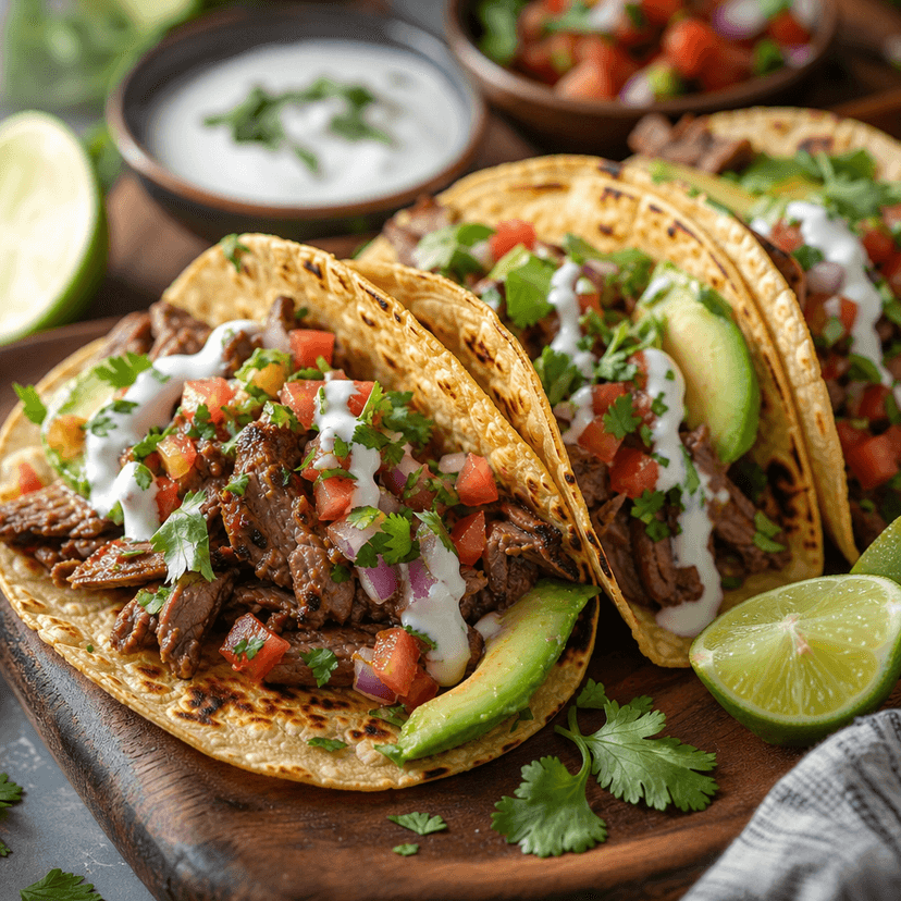 Savory Shaved Beef Steak Tacos