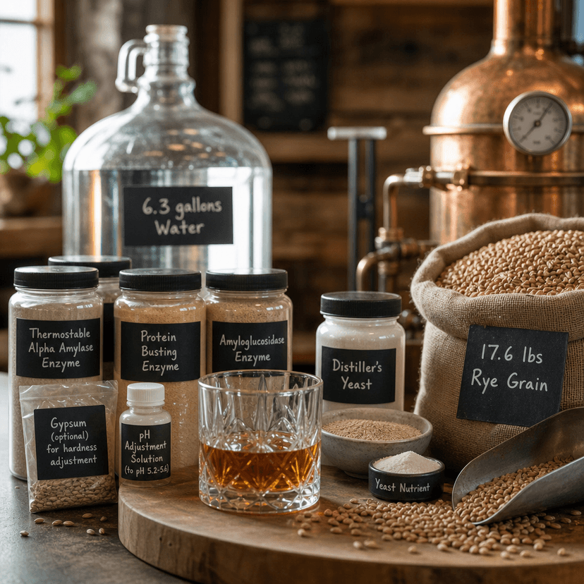 Rye Whiskey (Mash and Distillation)