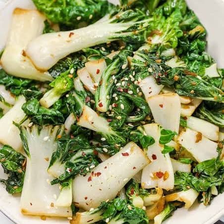 Garlic Ginger Bok Choy Stir-Fry image
