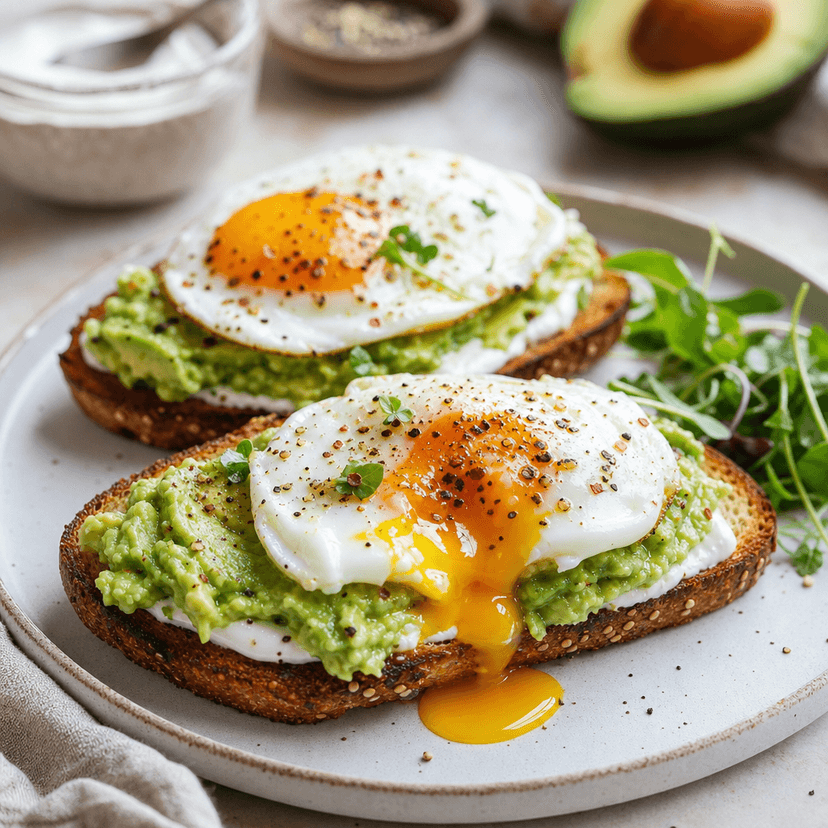 Crispy Avocado Egg Toast