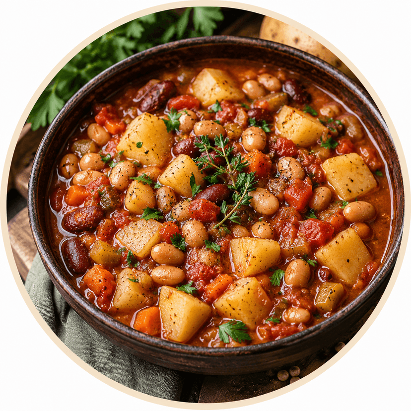Rustic Potato Bean Stew image