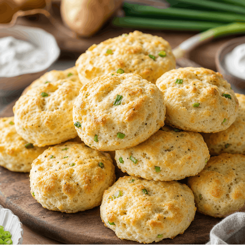 Potato Scallion Sour Cream Biscuits image