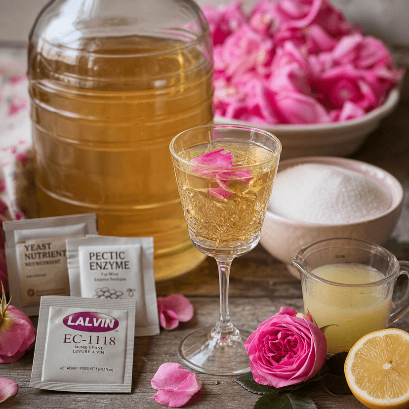 Traditional British Country Rose Petal Wine image