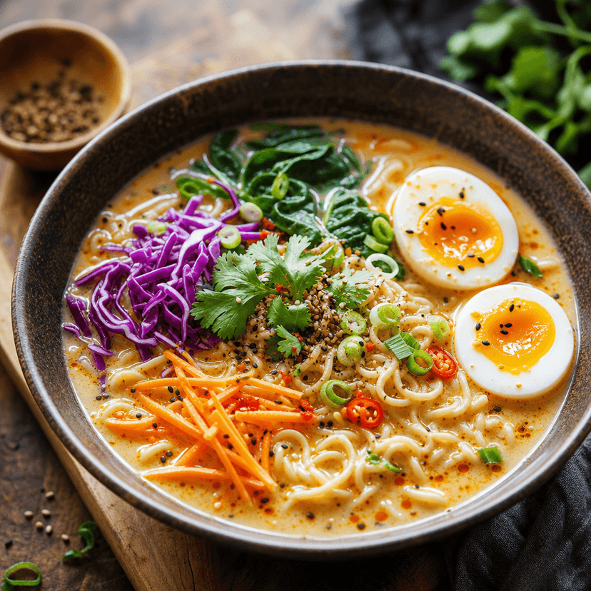 Nepali Creamy Garlic Ginger Ramen image