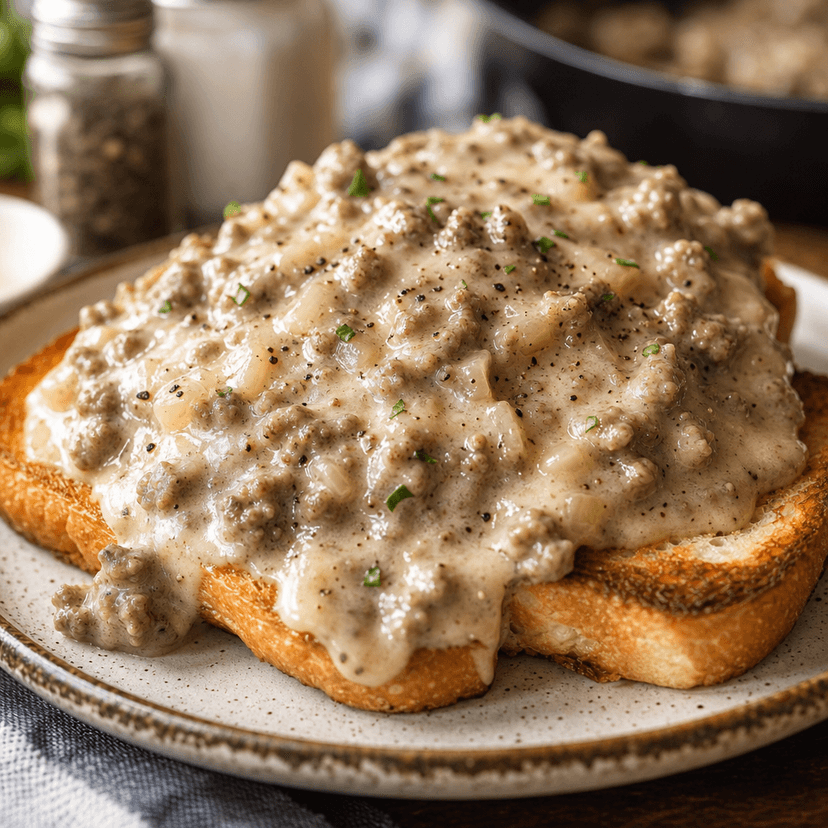 Classic Cowboy S.O.S. with Creamy Gravy