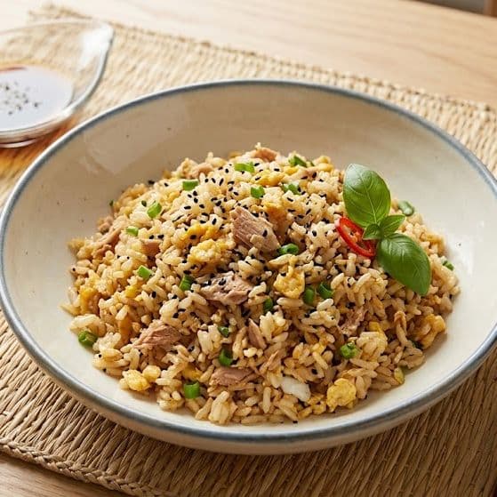Simple Tuna Fried Rice Bowl image