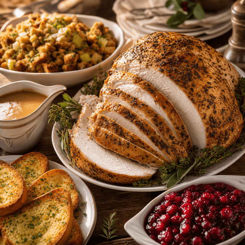 Herb-Roasted Turkey Dinner for Ten image