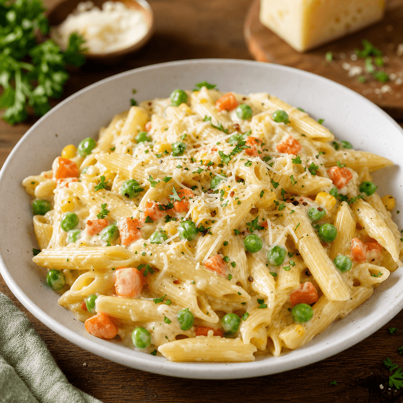 Creamy Veggie Parmesan Pasta image