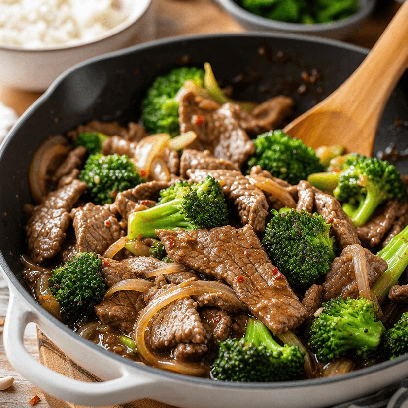 Garlic Beef Broccoli Skillet image