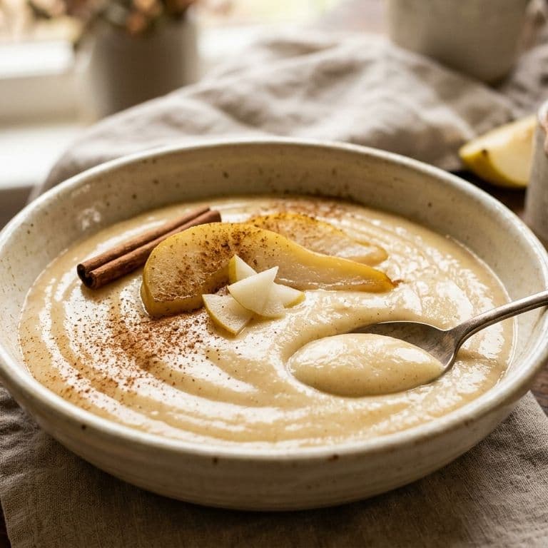 Silken Cinnamon Pear Pudding image
