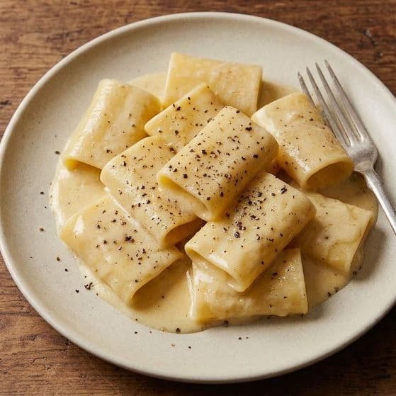 Single-Serve Beer-Parmesan Paccheri image