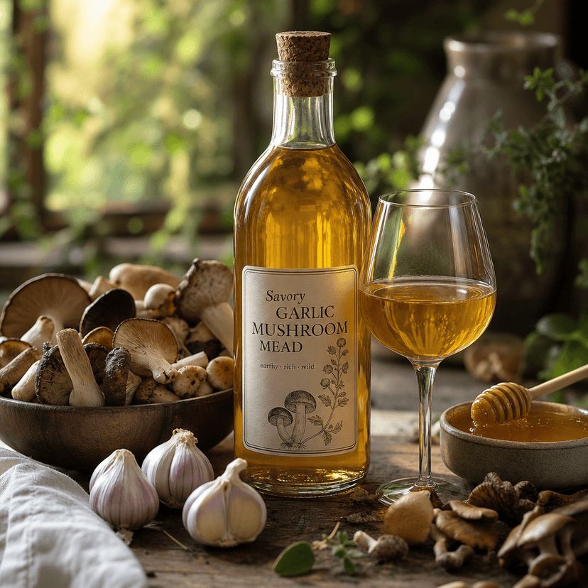 Savory Garlic Mushroom Mead image