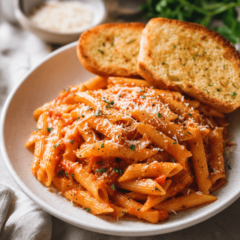 Garlicky Butter Tomato Pasta image