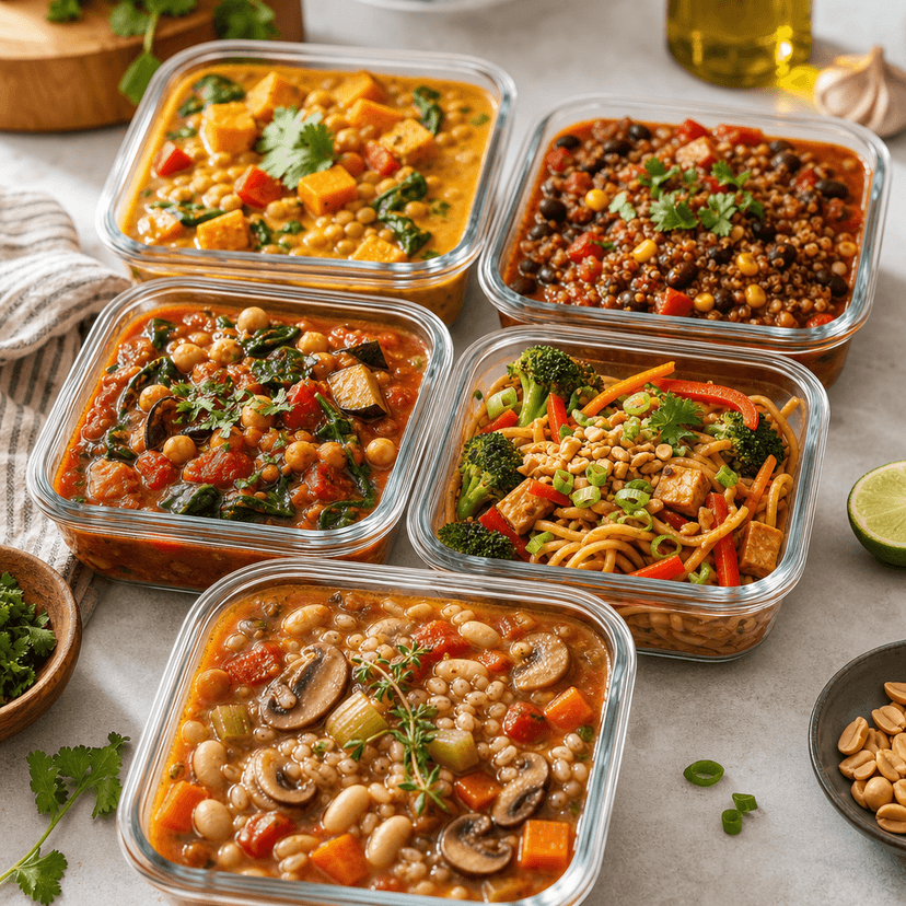 Five Freezer-Friendly Vegan Meal Prep Recipes image