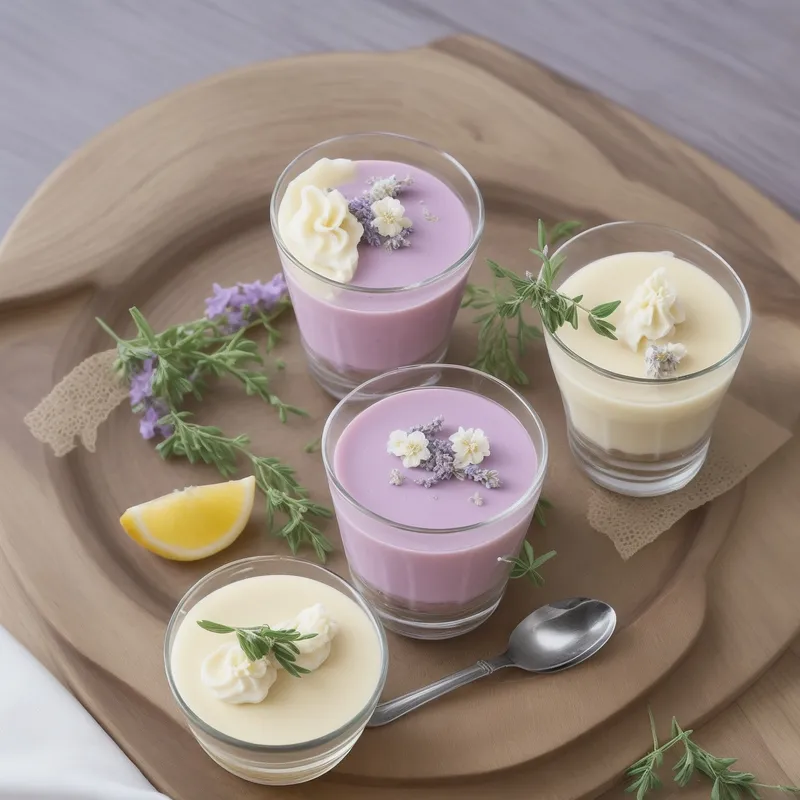 Lavender Honey Panna Cotta