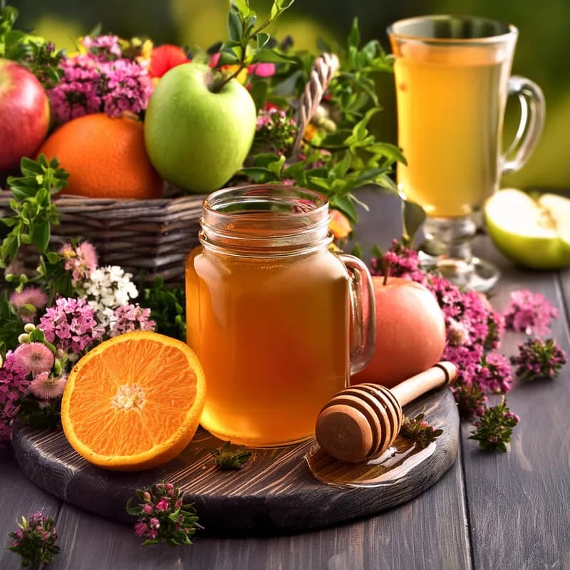 Golden Citrus Honeyed Apple Juice