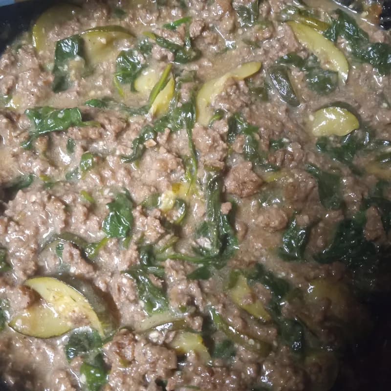 Elk and Spinach Pasta Harmony