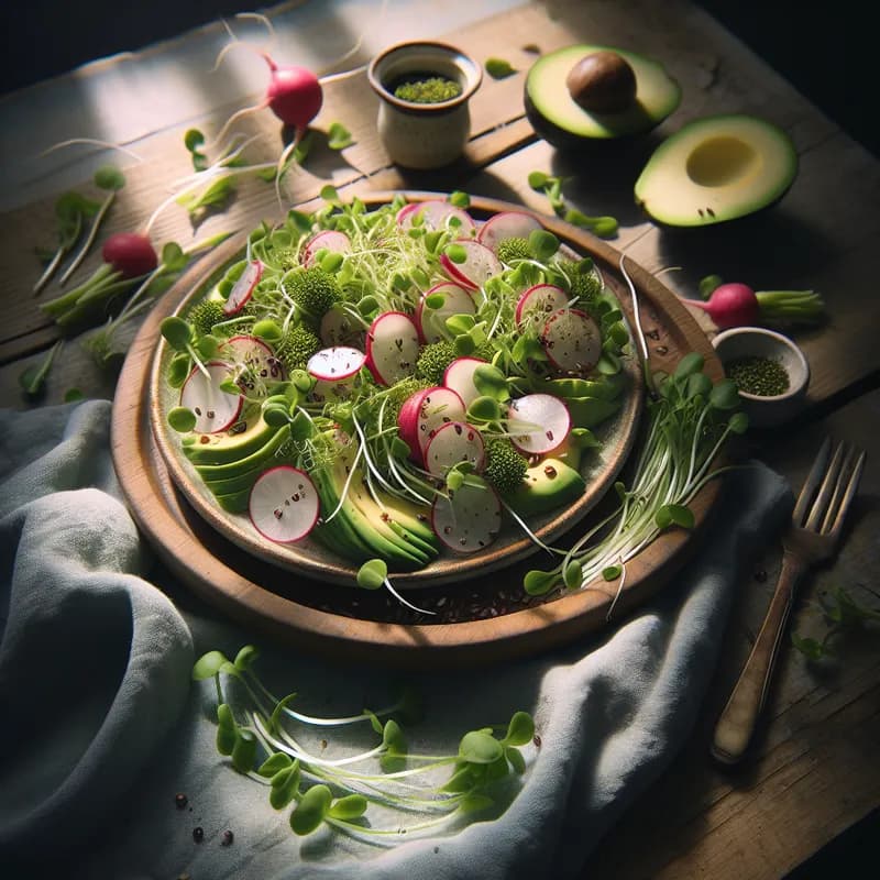 Fresh Microgreens Salad Medley image